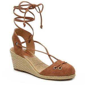 Keller lace up wedge espadrilles